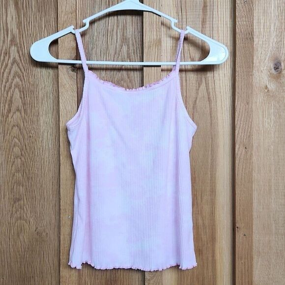 SO Kohls 2 Piece Lightweight Cardigan & Tank Top Set, XL, Pink & White Tie Dye - Picture 5 of 9